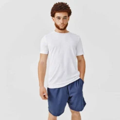 Kalenji T-shirt Running Respirant Homme - Dry Bleu Ardoise -Kalenji 8488039