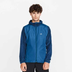 VESTE COUPE VENT DE RUNNING HOMME KALENJI RUN WIND BLEU ARDOISE -Kalenji 8504182