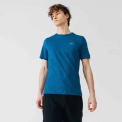 Kalenji T-shirt Running Respirant Homme - Dry Bleu Ardoise -Kalenji 8519871