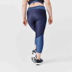 Kalenji Legging Court Running Respirant Femme - Dry+ Feel Bleu -Kalenji 8666534