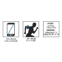 Kalenji Brassard Running Smartphone Grand Téléphone Homme Femme - KIPRUN Vert Clair -Kalenji brassard running smartphone grand telephone homme femme kiprun vert clair 3