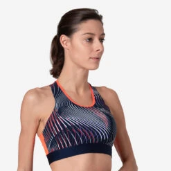 Kalenji BRASSIERE D'ATHLETISME FEMME BLEUE ET ORANGE -Kalenji brassiere dathletisme femme bleue et orange 10