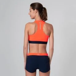 Kalenji BRASSIERE D'ATHLETISME FEMME BLEUE ET ORANGE -Kalenji brassiere dathletisme femme bleue et orange 11