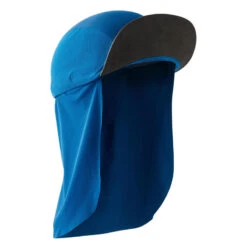 Kalenji CASQUETTE TRAIL RUNNING MODULABLE SAHARIENNE BLEU -Kalenji casquette trail running modulable saharienne bleu 3