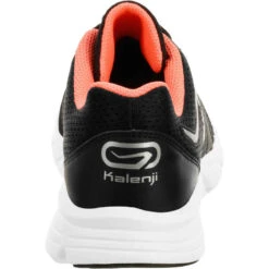 Kalenji CHAUSSURE JOGGING FEMME RUN ONE PLUS NOIR CORAIL 6 Kalenji CHAUSSURE JOGGING FEMME RUN ONE PLUS NOIR CORAIL -Kalenji chaussure jogging femme run one plus noir corail 4