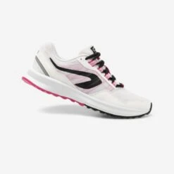 CHAUSSURES DE RUNNING FEMME KALENJI RUN ACTIVE GRIP Blanc Rose