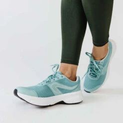 CHAUSSURES DE RUNNING FEMME KALENJI RUN CUSHION BLEU -Kalenji chaussures jogging cushion noir corail femme 8