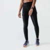Kalenji Short Running Legging Intégré Femme - Dry + Noir -Kalenji collant short 2 en 1 running run dry noir femme