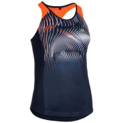 Kalenji DEBARDEUR D'ATHLETISME FEMME BLEU ET ORANGE