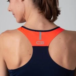 Kalenji DEBARDEUR D'ATHLETISME FEMME BLEU ET ORANGE -Kalenji debardeur dathletisme femme bleu et orange 6