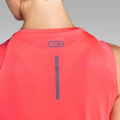 Kalenji Débardeur Respirant Running Femme - Dry Corail Fluo -Kalenji debardeur jogging run dry femme corail 3