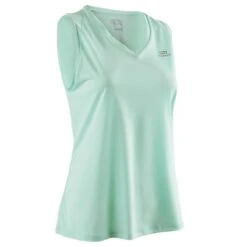 Kalenji Débardeur Respirant Running Femme - Dry Vert Clair -Kalenji debardeur respirant running femme dry vert clair 5