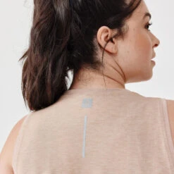 Kalenji Débardeur Respirant Running Femme - Soft Beige -Kalenji debardeur respirant running femme soft beige 10