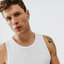 Kalenji Débardeur Running Respirant Homme - Dry Blanc 6 Kalenji Débardeur Running Respirant Homme - Dry Blanc -Kalenji debardeur running respirant homme dry blanc 4