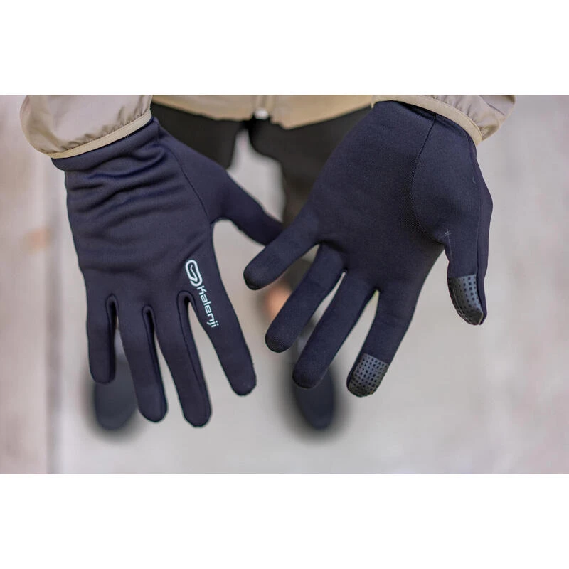 GANTS TACTILES RUNNING 100 NOIR Kalenji GANTS TACTILES RUNNING 100 NOIR -Kalenji gants tactiles running 100 noir 1