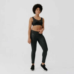 Devant 25 Devant -Kalenji legging chaud femme de running run warm noir 1