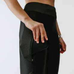 Kalenji Legging Court Running Respirant Femme - Dry+ Feel Kaki -Kalenji legging court running respirant femme dry feel kaki 10