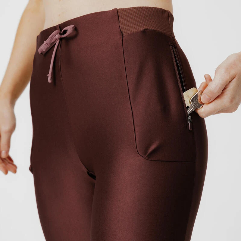 Legging court running respirant femme - Run Dry 500 marron Kalenji Legging Court Running Respirant Femme - Run Dry 500 Marron -Kalenji legging court running respirant femme run dry 500 marron 4