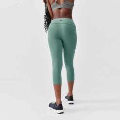 Kalenji Legging Court Running Femme - Support Vert 4 Kalenji Legging Court Running Femme - Support Vert -Kalenji legging running court femme support vert 2