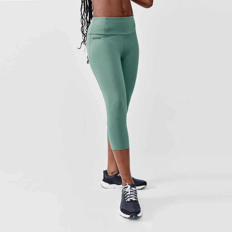 Legging court running femme - Support vert Kalenji Legging Court Running Femme - Support Vert -Kalenji legging running court femme support vert