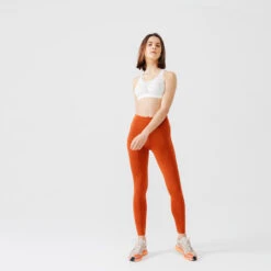 Kalenji Legging Running Gainant Femme (du XS Au 5XL - Grande Taille) - Orange -Kalenji legging running gainant femme du xs au 5xl grande taille orange 3