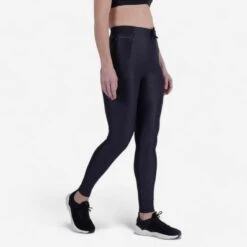 Kalenji Legging Running Respirant Femme - Run Dry 500 Noir Chiné -Kalenji legging running respirant femme run dry 500 noir chine 4