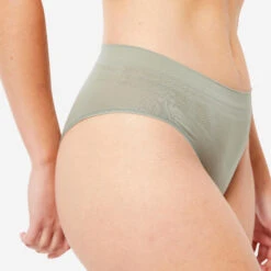 Kalenji Lot De 3 Culottes Sans Coutures Femme - Noir, Quartz Et Gris Sauge -Kalenji lot de 3 culottes sans coutures femme noir quartz et gris sauge 7