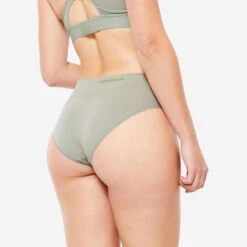 Kalenji Lot De 3 Culottes Sans Coutures Femme - Noir, Quartz Et Gris Sauge -Kalenji lot de 3 culottes sans coutures femme noir quartz et gris sauge 8