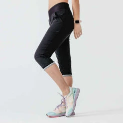 Kalenji Pantacourt Running Femme - Dry Noir -Kalenji pantacourt jogging femme run dry noir 5