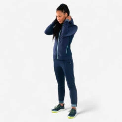 Kalenji PANTALON D'ATHLETISME ZIPPÉ FEMME BLEUE MARINE & CIEL -Kalenji pantalon dathletisme zippe femme bleue marine and ciel 5