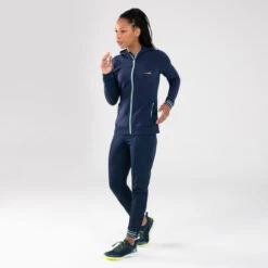 Kalenji PANTALON D'ATHLETISME ZIPPÉ FEMME BLEUE MARINE & CIEL -Kalenji pantalon dathletisme zippe femme bleue marine and ciel 8