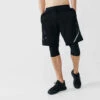SHORT LONG 2 EN 1 DE RUNNING HOMME RESPIRANT KALENJI DRY + BREATH NOIR -Kalenji short long 2 en 1 de running homme respirant kalenji dry breath noir