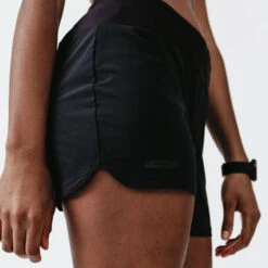 Kalenji Short Running Femme - KIPRUN Run 100 Noir -Kalenji short running femme kiprun run 100 noir 4