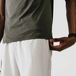 SHORT 2 EN 1 DE RUNNING HOMME AVEC BOXER Intégré KALENJI DRY + BEIGE LIN -Kalenji short running run dry noir homme 3