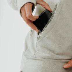 Kalenji Sweat à Capuche Running Chaud Femme - Hood 500 Kaki -Kalenji sweat a capuche running chaud femme hood 500 kaki 3