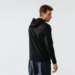 SWEAT A CAPUCHE RUNNING HOMME RESPIRANT KALENJI DRY + FEEL NOIR -Kalenji sweat a capuche running homme respirant kalenji dry feel noir 4
