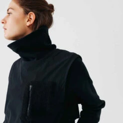 Kalenji Sweat Running Chaud Long Femme - Warm+ Long Noir -Kalenji sweat chaud long femme de running noir 4