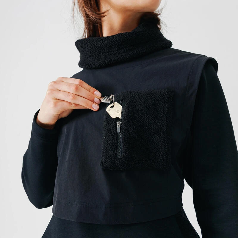 Sweat running chaud long femme - Warm+ Long noir Kalenji Sweat Running Chaud Long Femme - Warm+ Long Noir -Kalenji sweat running chaud long femme warm long noir 6