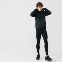 SWEAT ZIPPÉ A CAPUCHE DE RUNNING HOMME KALENJI WARM + NOIR 4 SWEAT ZIPPÉ A CAPUCHE DE RUNNING HOMME KALENJI WARM + NOIR -Kalenji sweat zippe a capuche de running homme kalenji warm noir 7
