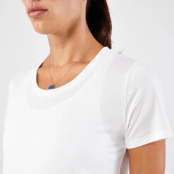 Kalenji T-shirt De Running Respirant Femme - KIPRUN Run 100 Blanc -Kalenji t shirt de running respirant femme kiprun run 100 blanc 2