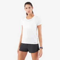 Kalenji T-shirt De Running Respirant Femme - KIPRUN Run 100 Blanc