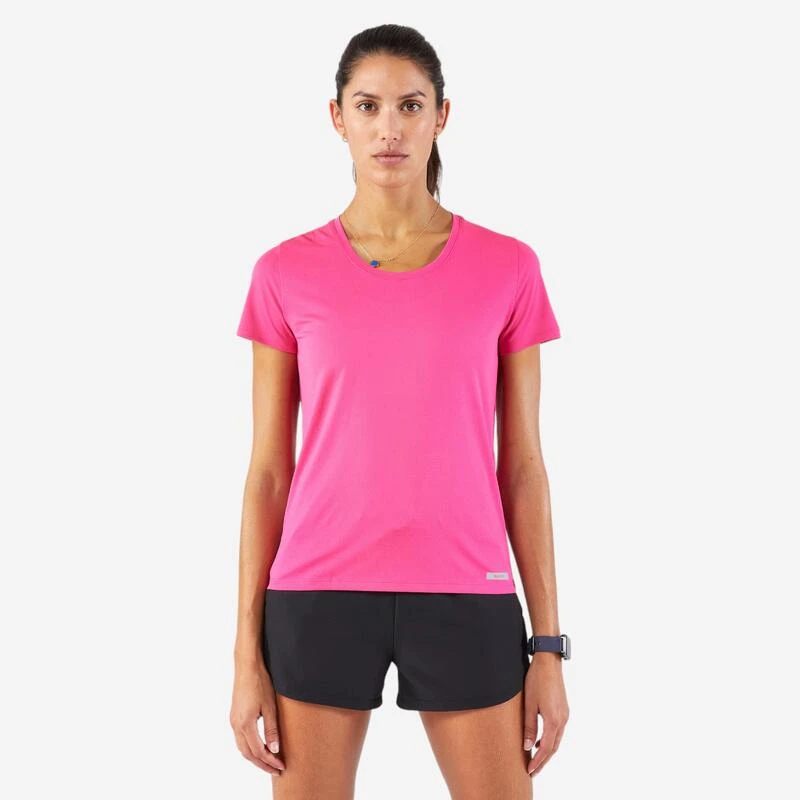 T-shirt de Running respirant Femme - KIPRUN Run 100 bleu fuchsia Kalenji T-shirt De Running Respirant Femme - KIPRUN Run 100 Bleu Fuchsia -Kalenji t shirt de running respirant femme kiprun run 100 bleu fuchsia
