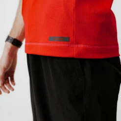 Kalenji T-shirt De Running Respirant Homme - KIPRUN 100 Dry Rouge -Kalenji t shirt de running respirant homme kiprun 100 dry rouge 3