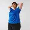 Kalenji T-shirt Respirant Running Femme (grande Taille) - Dry Bleu -Kalenji t shirt respirant running femme grande taille dry bleu