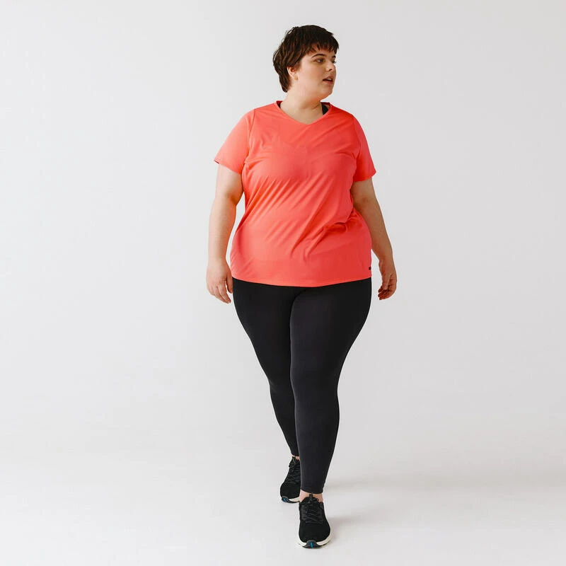 T-shirt respirant running femme (grande taille) - Dry rose Kalenji T-shirt Respirant Running Femme (grande Taille) - Dry Rose -Kalenji t shirt respirant running femme grande taille dry rose 1