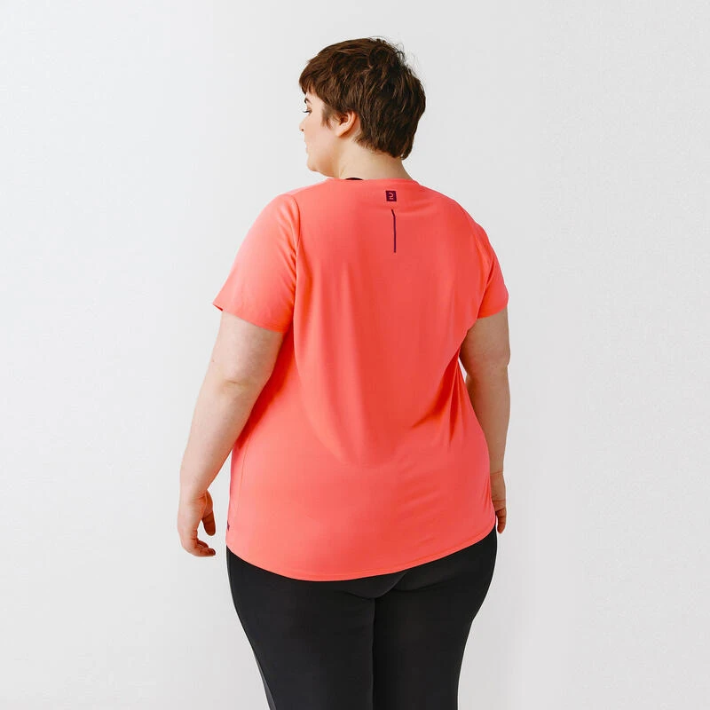 T-shirt respirant running femme (grande taille) - Dry rose Kalenji T-shirt Respirant Running Femme (grande Taille) - Dry Rose -Kalenji t shirt respirant running femme grande taille dry rose 2