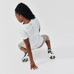 Kalenji T-shirt Running Doux Et Respirant Femme - Soft Blanc -Kalenji t shirt running doux et respirant femme soft blanc 3