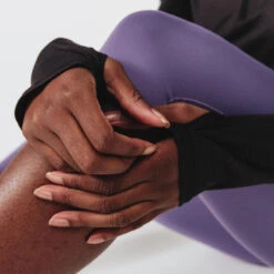 Kalenji T-shirt Running Manches Longues 1/2 Zip Femme - Dry+ Noir -Kalenji t shirt running manches longues 12 zip femme dry noir 12