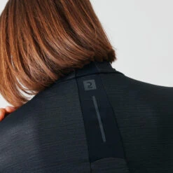 Kalenji T-shirt Running Manches Longues 1/2 Zip Femme - Dry+ Noir -Kalenji t shirt running manches longues 12 zip femme dry noir 8