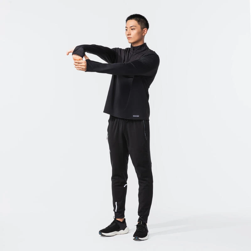 T-shirt running manches longues chaud homme - Warm 500 noir Kalenji T-shirt Running Manches Longues Chaud Homme - Warm 500 Noir -Kalenji t shirt running manches longues chaud homme warm 500 noir 2